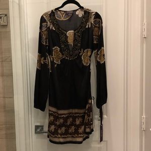 Halebob Black Dress with Beading